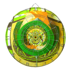 Gouden Elegantie: Mooie Afrikaanse Gele Roos Kunst Dartbord