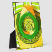 Gouden Elegantie: Mooie Afrikaanse Gele Roos Kunst Fotoplaat (Zijkant)