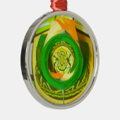 Gouden Elegantie: Mooie Afrikaanse Gele Roos Kunst Metalen Ornament (Rechts)