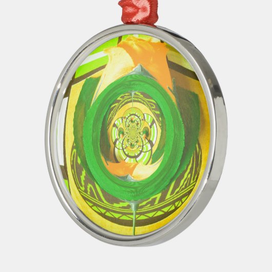 Gouden Elegantie: Mooie Afrikaanse Gele Roos Kunst Metalen Ornament (Links)