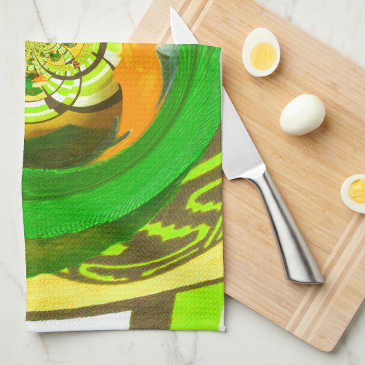 Gouden Elegantie: Mooie Afrikaanse Gele Roos Kunst Theedoek (Quarter Fold)