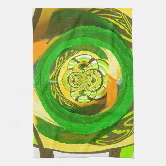 Gouden Elegantie: Mooie Afrikaanse Gele Roos Kunst Theedoek (Verticaal)