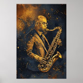 Gouden Elegantie Poster (Voorkant)