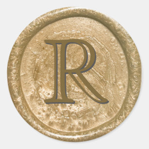 Gouden Elegantie Ronde Sticker