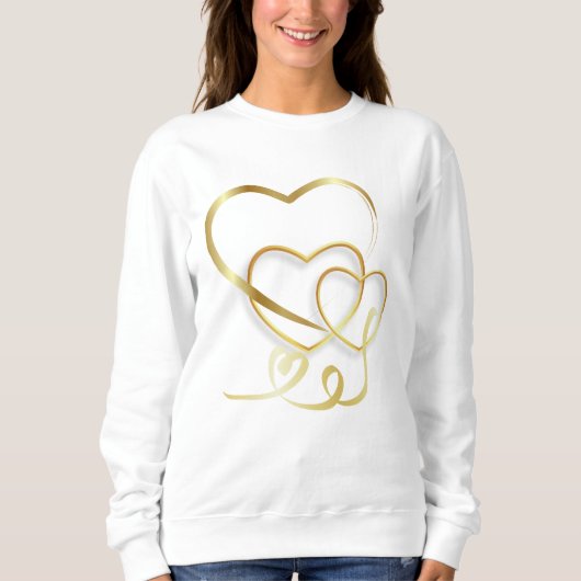 Gouden Elegantie Sweatshirt (Voorkant)