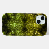 Gouden Elektrische Plasma Fractale Kunst Case-Mate iPhone Case (Achterkant (horizontaal))