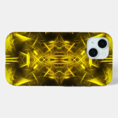 Gouden Elektrische Plasma Fractale Kunst Case-Mate iPhone Case (Achterkant (horizontaal))