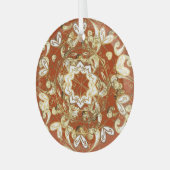 Gouden elementen: naadloos patroon. glas ornament (Voorkant links)