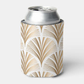 Gouden elementen: witte art deco blikjeskoeler (Blikje Voorkant)
