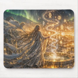 Gouden Elfen Fantasy Licht – Impressionistische Fa Muismat