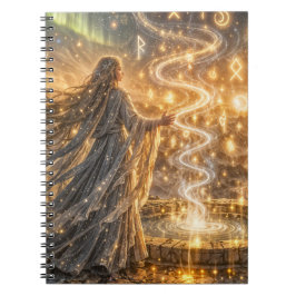 Gouden Elfen Fantasy Licht – Impressionistische Fa Notitieboek