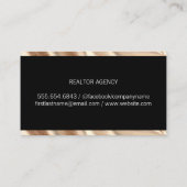 Gouden Elite Trim Zwart Visitekaartje (Achterkant)