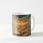 Gouden Elven Fantasy Licht Mok Impressionistische  (Voorkant rechts)