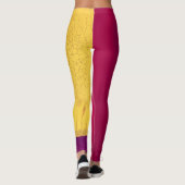 Gouden Ember Abstract Leggings (Achterkant)
