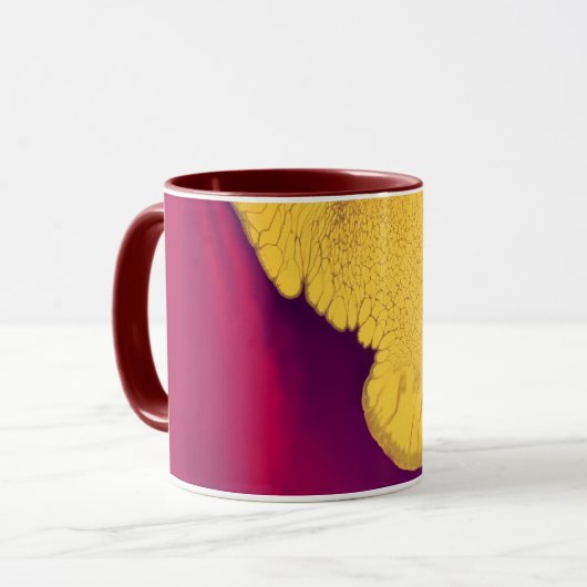 Gouden Ember Abstract Mok (Voorkant links)