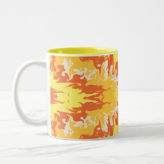 Gouden Ember Abstracte Mok (Links)