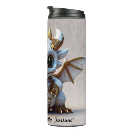 Gouden Ember Dragon Thermosbeker (Geroteerd rechts)