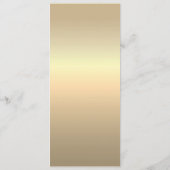 Gouden Emerald Groen Bruiloft Menu (Achterkant)