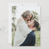 Gouden Emerald Groene Geode Agaat Foto Bruiloft Kaart (Achterkant)