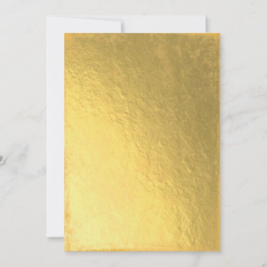 Gouden Emoji Party Pooper Eenhoorn Verjaardag Uitn Kaart (Achterkant)