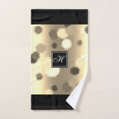 Gouden en Beige Abstracte Sferen Badhanddoek Set Bad Handdoek (Handdoek)