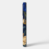 Gouden en blauwe bloemen weelde Case-Mate iPhone case (Achterkant / Links)