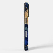 Gouden en blauwe bloemen weelde Case-Mate iPhone case (Achterkant / Rechts)