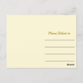 Gouden en blauwe davidster bedankt briefkaart (Achterkant)