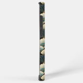 Gouden en Blauwgroen Patroon Japans-geïnspireerde  Samsung Galaxy Hoesje (Rechterkant)