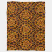 Gouden en bruine fleece deken (Voorkant)
