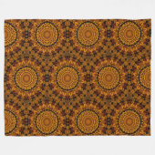 Gouden en bruine fleece deken (Voorkant (Horizontaal))