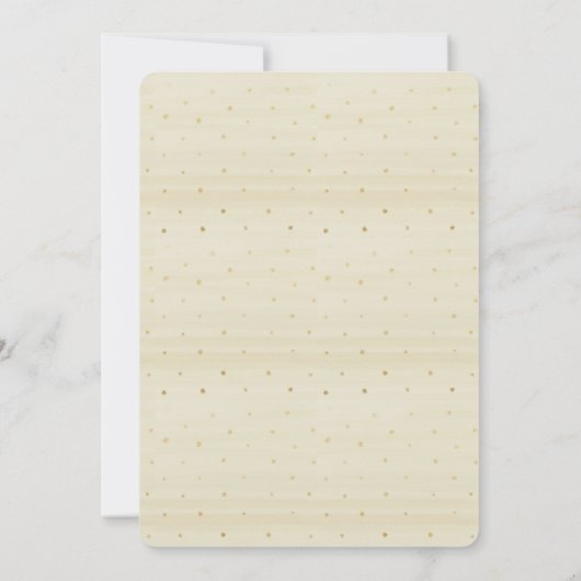 Gouden en Champagne bruids douche uitnodigingen (Achterkant)