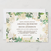 Gouden en Champagne bruiloft uitnodigingen (Voorkant)