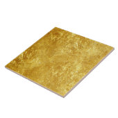 Gouden en geel geplateerd marmeren patroon tegeltje (Zijkant)
