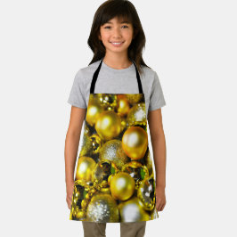 Gouden en Gele Kerstbal Cluster Schort