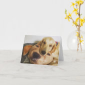 Gouden en gouden blanco kaart (Gele Bloem)