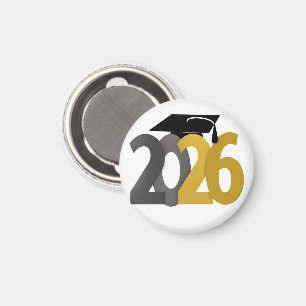 Gouden en grijze klasse van 2026 Afstuderen Magneet