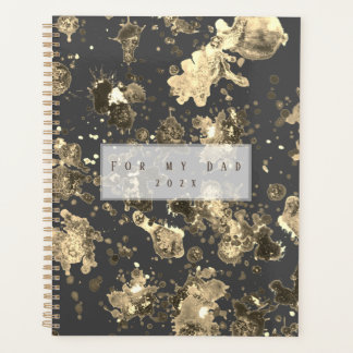 Gouden en grijze Metallic Splash Effect 2 Planner