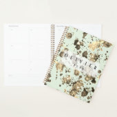 Gouden en grijze metallic splash-effect planner (Display)