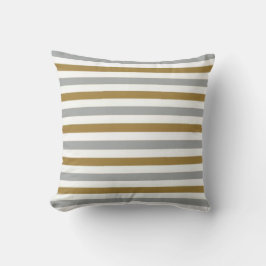 Gouden en grijze Monogram Pillow Kussen