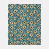 Gouden en groene deken Bloemen Naadloze Design. (Voorkant)