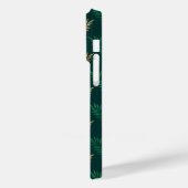 Gouden en groene glitter op tropische bladeren Case-Mate iPhone case (Achterkant / Links)