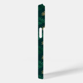 Gouden en groene glitter op tropische bladeren Case-Mate iPhone case (Achterkant / Rechts)