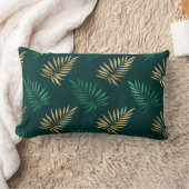 Gouden en groene glitter op tropische bladeren kussen (Deken)