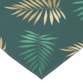 Gouden en groene glitter op tropische bladeren medium tafelloper (Hoek)