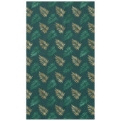 Gouden en groene glitter op tropische bladeren tafelkleed (Voorkant)