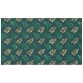 Gouden en groene glitter op tropische bladeren tafelkleed (Voorkant (Horizontaal))