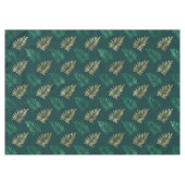 Gouden en groene glitter op tropische bladeren tafelkleed (Voorkant (Horizontaal))