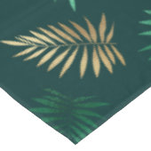Gouden en groene glitter op tropische bladeren tafelkleed (Gekanteld)