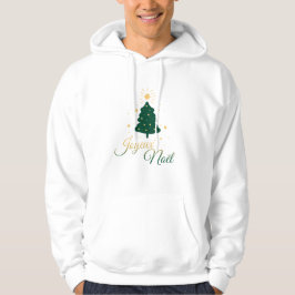 Gouden en groene kerstboom: Festival Hoodie